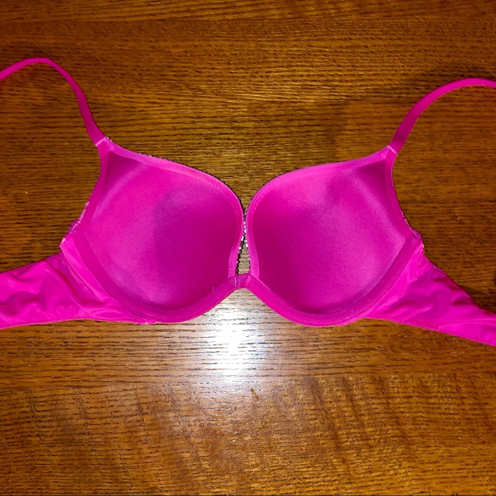 💖LIKE NEW VICTORIA SECRET CUSTOM BLING SPARKLE RHINESTONE PUSHUP PADDING 34B - Picture 7 of 10